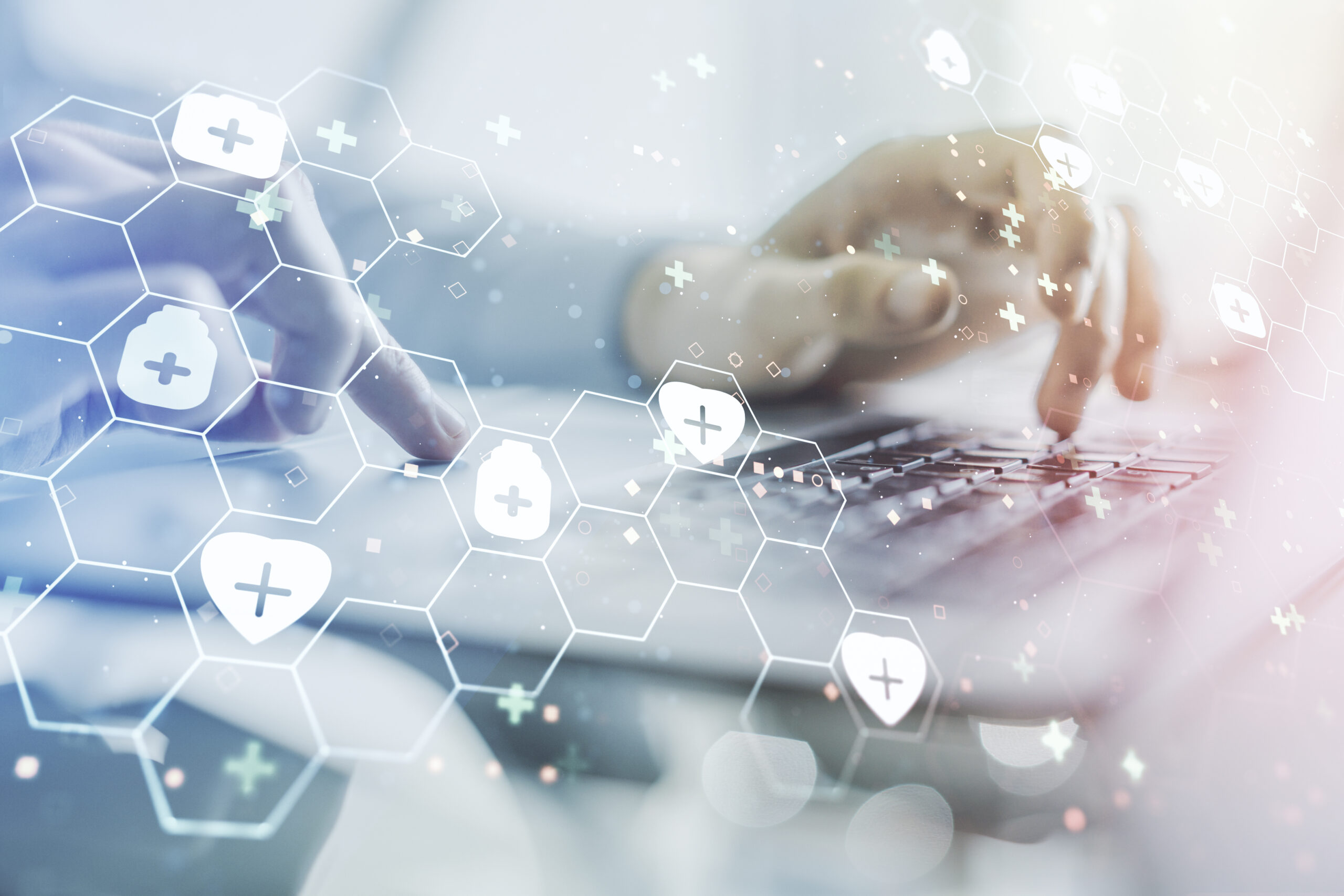 Doctor with pancreas outline